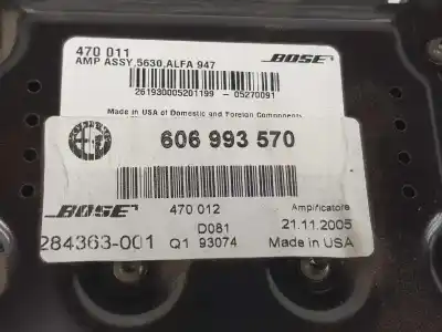 Автозапчастина б/у антенний підсилювач для alfa romeo gt (937_) 1.9 jtd (937cxn1b) посилання на oem iam 606993570  606993570