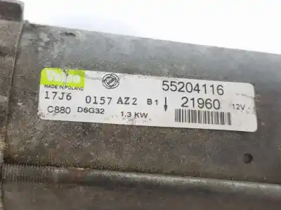 Автозапчастина б/у двигун запускається для fiat doblo furgoneta/monovolumen (223_) 1.3 d multijet посилання на oem iam 55204116  51810302