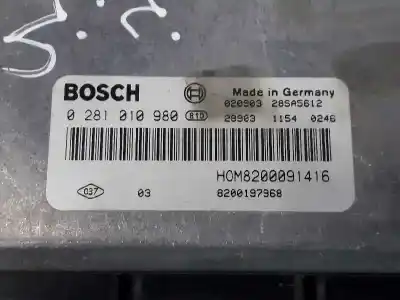Автозапчасти б/у блок управления двигателем за renault scenic rx4 (ja0) 2.0 16v expression ссылки oem iam 8200091416  0281010980