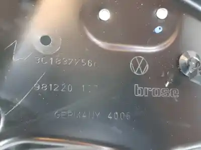 Автозапчасти б/у регулятор стекла переднего правого за volkswagen passat variant 2.0 tdi ссылки oem iam 3c1837756h  981220107