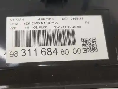 Автозапчасти б/у приборная доска за citroen jumpy combi 2.0 blue-hdi fap ссылки oem iam 9831168480  9831168480