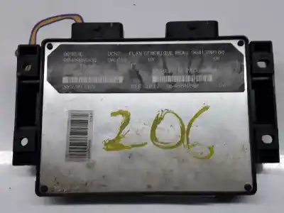 Second-hand car spare part ecu engine control for peugeot 206 berlina 1.9 diesel oem iam references 9648201580 80924e 9641390180 