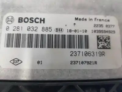 Second-hand car spare part ecu engine control for renault kangoo express (fw0/1_) 1.5 dci 75 (fw07 fw10 fw04) oem iam references 237106319r  237107921r