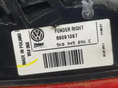 Автозапчасти б/у правый задний фонарь за volkswagen golf vi variant (aj5) 1.6 tdi dpf ссылки oem iam 5k0945096e  5k0945096e