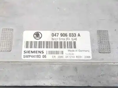 Автозапчастина б/у ебу контролер двигуна для skoda fabia (6y2/6y3) 1.4 посилання на oem iam 047906033a  047906033a