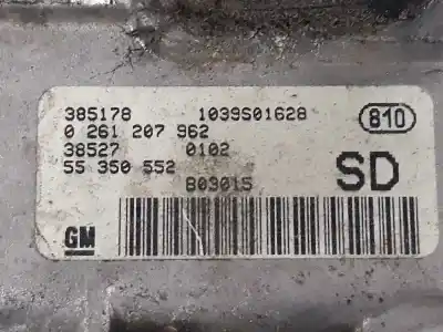 Second-hand car spare part ecu engine control for opel corsa c 1.2 16v cat (z 12 xe / lw4) oem iam references 55350552  55350552