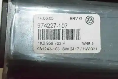 Peça sobressalente para automóvel em segunda mão elevador de vidros traseiro esquerdo por volkswagen passat berlina 2.0 tdi referências oem iam 1k0959703f 3c5839461k 3c5839461j 