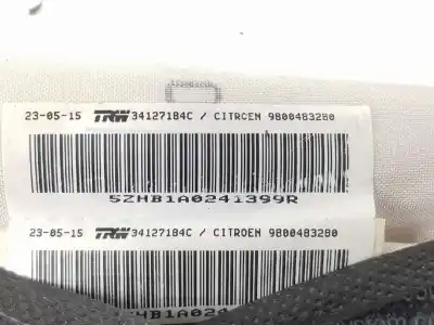 Автозапчасти б/у подушка безопасности передняя левая шторка безопасности за citroen c4 picasso ii 1.6 bluehdi 120 ссылки oem iam 9800483280  34127184c