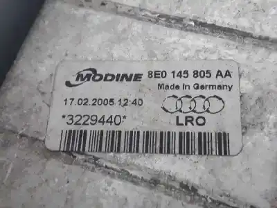 Автозапчасти б/у интеркулер за audi a4 b7 avant (8ed) 2.0 tdi 16v ссылки oem iam 8e0145805aa  8e0145805aa