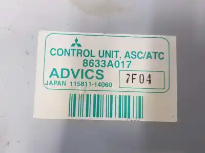 Peça sobressalente para automóvel em segunda mão boitier de commande de abs por mitsubishi montero (v80/v90) 3.2 di-d intense referências oem iam 8633a017  8633a017