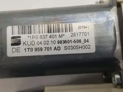 Автозапчасти б/у мотор переднего левого стекла за seat leon (1p1) 1.6 tdi ссылки oem iam 1p0837401m  1p0837401m