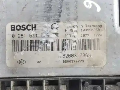 Автозапчастина б/у ебу контролер двигуна для renault megane ii sedán (lm0/1_) 1.9 dci (lm0g lm1g lm2c) посилання на oem iam 8200310863  0281011549