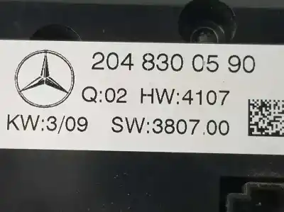 Recambio de automóvil de segunda mano de mando climatizador para mercedes clase c berlina (bm 204) 2.2 c 220 cdi (204.008) referencias oem iam a2048300590 a2048300590 