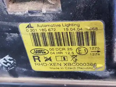 Автозапчасти б/у правая фара за land rover range rover iii (l322) 3.0 d 4x4 ссылки oem iam xbc000366  0301185672