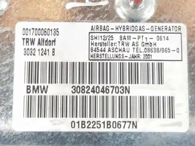 Автозапчасти б/у передняя левая боковая подушка безопасности за bmw 7 (e65, e66, e67) 745 i, li ссылки oem iam 72129180927  72129180927