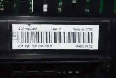 Автозапчасти б/у приборная доска за volkswagen passat variant (3c5) 1.9 tdi ссылки oem iam 3c0920960n  3c0920960n