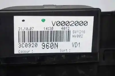 Автозапчасти б/у приборная доска за volkswagen passat variant (3c5) 1.9 tdi ссылки oem iam 3c0920960n  3c0920960n