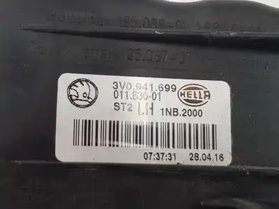 Автозапчастина б/у правий протитуман для skoda superb 1.4 16v tsi посилання на oem iam 3v0941699  01183601 1nb2000