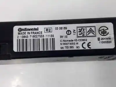 Second-hand car spare part electronic module for citroen c3 pluriel 1.4 oem iam references 9675359580  s180073002m