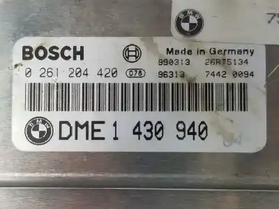Second-hand car spare part ecu engine control for bmw serie 3 compacto (e36) 1.9 cat oem iam references 12141430940  12141430940