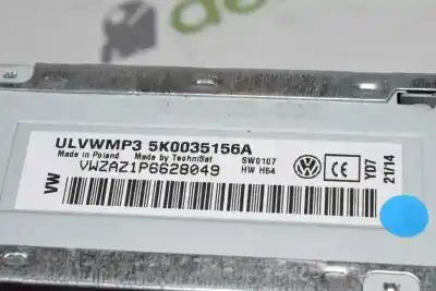 Автозапчасти б/у аудиосистема / радио cd за volkswagen caddy ka/kb (2c) 1.6 tdi ссылки oem iam 5k0035156a  5k0035156a