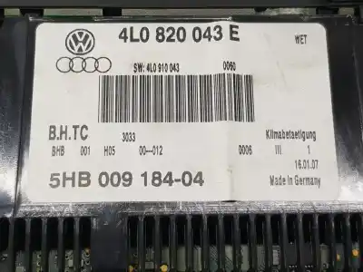 Second-hand car spare part climate control for audi q7 (4l) 3.0 v6 24v tdi oem iam references 4l0820043e