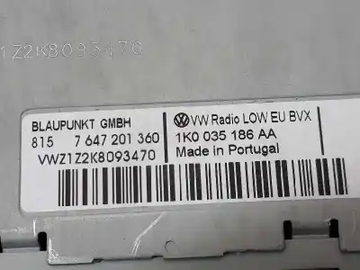 Gebrauchtes Autoersatzteil audiosystem / radio-cd zum volkswagen passat berlina 2.0 tdi oem-iam-referenzen 1k0035186aa 1k0035186aa 