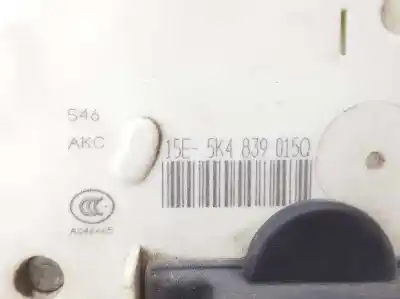 Автозапчастина б/у замок дверей заднього лівого для seat leon (5f1) 1.6 tdi посилання на oem iam 5k4839015q  5k4839015q