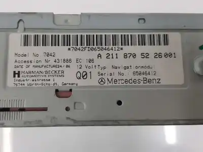 Автозапчасти б/у аудиосистема / радио cd за mercedes-benz clase e (w211) e 420 cdi (211.029) ссылки oem iam a2118705226