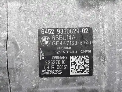 Pièce détachée automobile d'occasion compresseur de climatisation pour bmw serie 1 berlina 5p (f20) 2.0 116d références oem iam 64529223694  64529223694