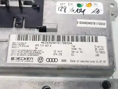 Автозапчасти б/у многофункциональный дисплей за audi q7 (4l) 3.0 v6 24v tdi ссылки oem iam 4f0919603b