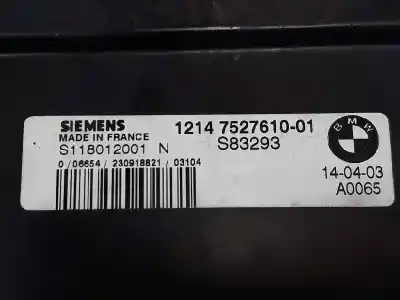 Second-hand car spare part ecu engine control for mini mini (r50,r53) cooper oem iam references 12147527610  12147527610