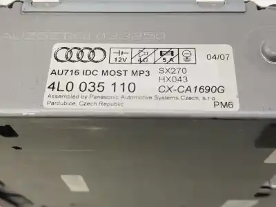 Second-hand car spare part audio system / radio cd for audi q7 (4l) 3.0 v6 24v tdi oem iam references 4l0910731cx  4l0910731cx
