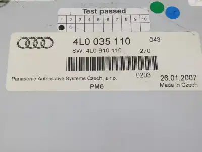 Second-hand car spare part audio system / radio cd for audi q7 (4l) 3.0 v6 24v tdi oem iam references 4l0910731cx  4l0910731cx