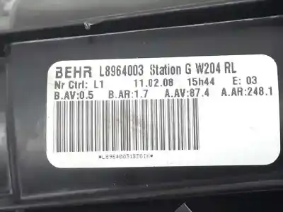 Pezzo di ricambio per auto di seconda mano ventola riscaldamento per mercedes clase c berlina (bm 204) 2.2 c 220 cdi (204.008) riferimenti oem iam a2048200108 a2048200108 