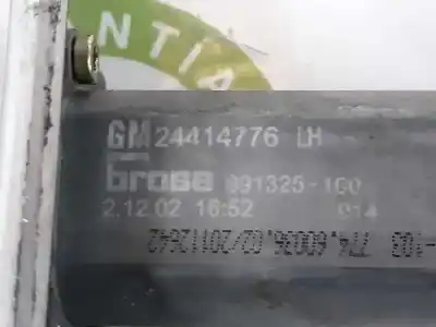 Peça sobressalente para automóvel em segunda mão elevador de vidros traseiro esquerdo por opel vectra c (z02) 2.2 dti 16v (f69) referências oem iam 24451521  24414776 991325100