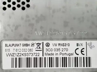 Second-hand car spare part GPS NAVIGATION SYSTEM for VOLKSWAGEN GOLF VI (5K1)  OEM IAM references 3C0035270  3C0035270