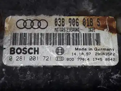 Автозапчастина б/у ебу контролер двигуна для audi a4 b5 (8d2) 1.9 tdi посилання на oem iam 038906018s  038906018s