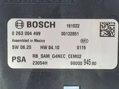 Pezzo di ricambio per auto di seconda mano modulo elettronico per citroen c4 lim. 1.2 12v e-thp riferimenti oem iam 9800094580  9800094580