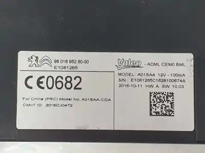 Pezzo di ricambio per auto di seconda mano modulo elettronico per citroen c4 lim. 1.2 12v e-thp riferimenti oem iam 9659997680  9659997680