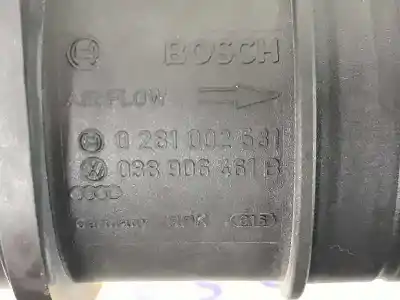 Автозапчастина б/у витратомір повітря для seat toledo ii (1m2) 1.9 tdi посилання на oem iam 038906461b