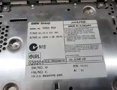 Автозапчасти б/у аудиосистема / радио cd за mini mini (r50, r53) cooper s ссылки oem iam 65106927904  65106927904