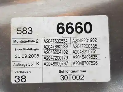 Second-hand car spare part driver left window regulator for clase c clase c berlina 2.2 cdi oem iam references 2127201579  2127201579