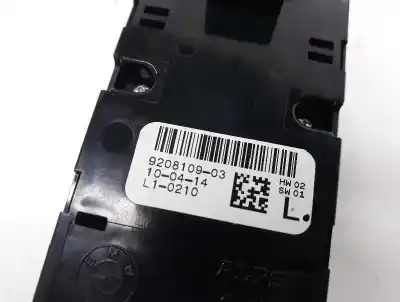 Pièce détachée automobile d'occasion commande de lève vitre avant gauche pour bmw serie 1 berlina 5p (f20) 2.0 116d références oem iam 61319208109  61319208109