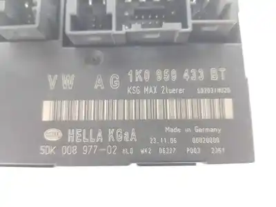 Peça sobressalente para automóvel em segunda mão módulo de confort / bsi /bcm por vw touran (1t1, 1t2) 2.0 tdi 16v referências oem iam 1k0959433bt  5dk008977