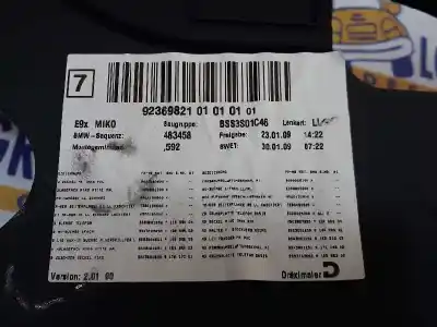 Second-hand car spare part center armrest for bmw 3 (e90) 325 d oem iam references 51169153212  51169153212