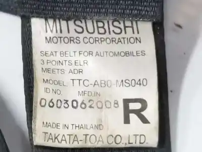 Автозапчасти б/у задний правый ремень безопасности за mitsubishi l 200 (ka0/kb0) 2.5 di-d cat ссылки oem iam mn188367ha  mn188367ha