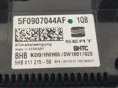 Автозапчасти б/у климат-контроль за seat leon (5f1) 1.6 tdi ссылки oem iam 5f0907044af  5f0907044af