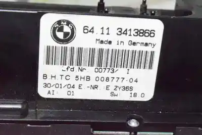 Second-hand car spare part climate control for bmw x3 (e83) 3.0 i xdrive oem iam references 64113400555  64113413866