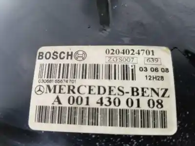 Second-hand car spare part brake servo for clase c vito mixto 06.2003 2.1 cdi oem iam references a0014300108  0014300108